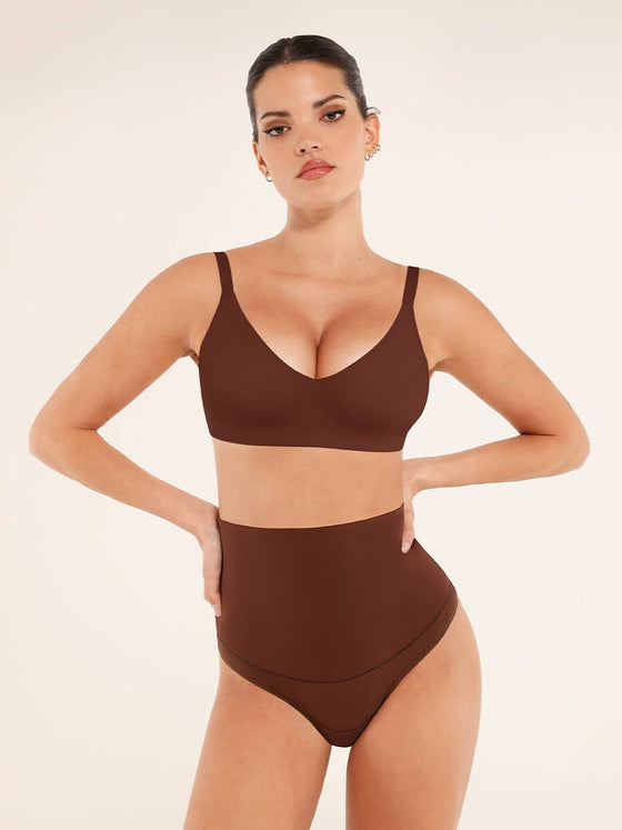 Wholesale High Waist Tummy Control Thong Shapewear Panties
