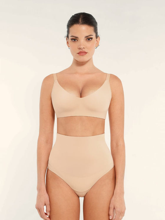 Wholesale High Waist Tummy Control Thong Shapewear Panties
