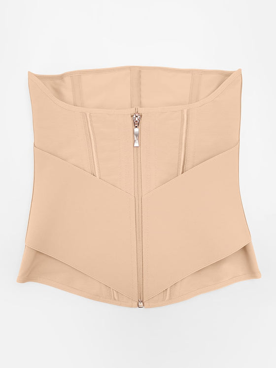 Wholesale 11 Steel Bone Waist Trainer Vest with Front Zipper Tummy Control Shapewear SPU