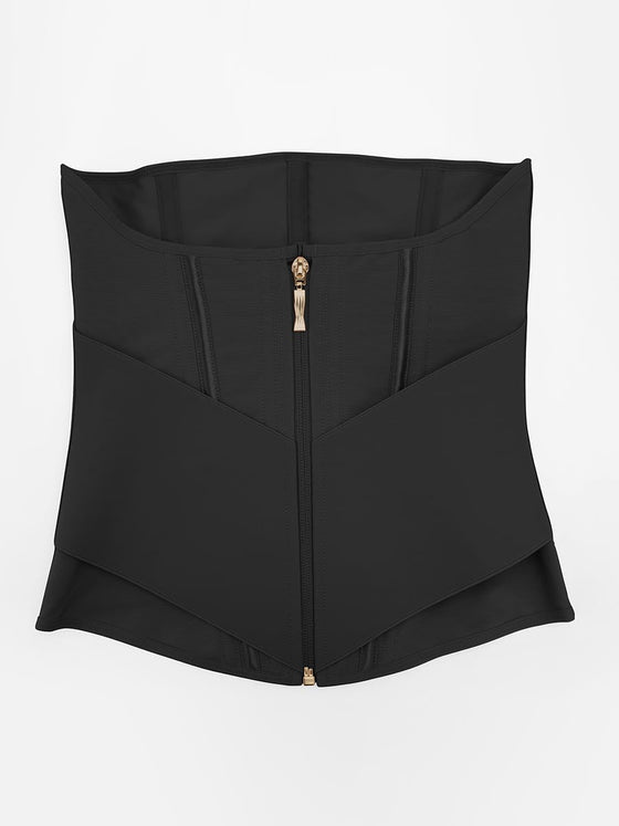 Wholesale 11 Steel Bone Waist Trainer Vest with Front Zipper Tummy Control Shapewear SPU