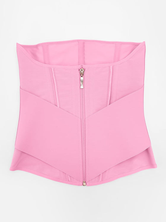 Wholesale 11 Steel Bone Waist Trainer Vest with Front Zipper Tummy Control Shapewear SPU