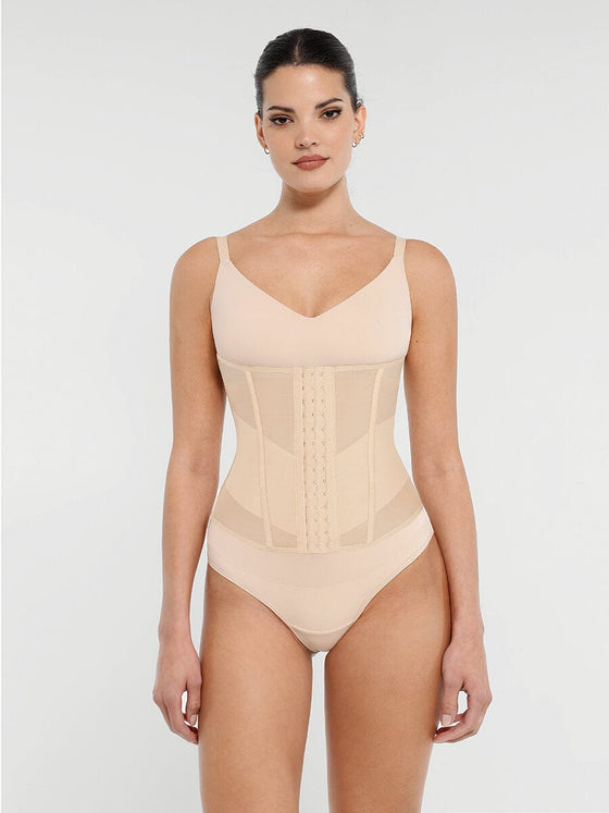 Wholesale 7 Steel Bones Waist and Abdomen Shaping Breathable Mesh Waist Trainer