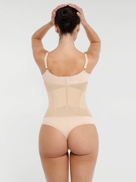 Wholesale 7 Steel Bones Waist and Abdomen Shaping Breathable Mesh Waist Trainer