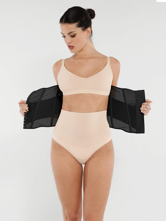 Wholesale 7 Steel Bones Waist and Abdomen Shaping Breathable Mesh Waist Trainer