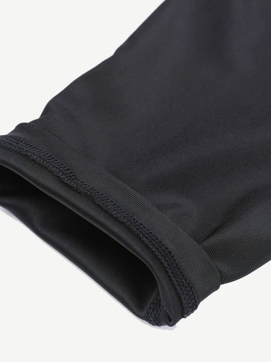 Wholesale Dark Blue Neoprene Leggings Shaper 3 Rows Hooks High Rise