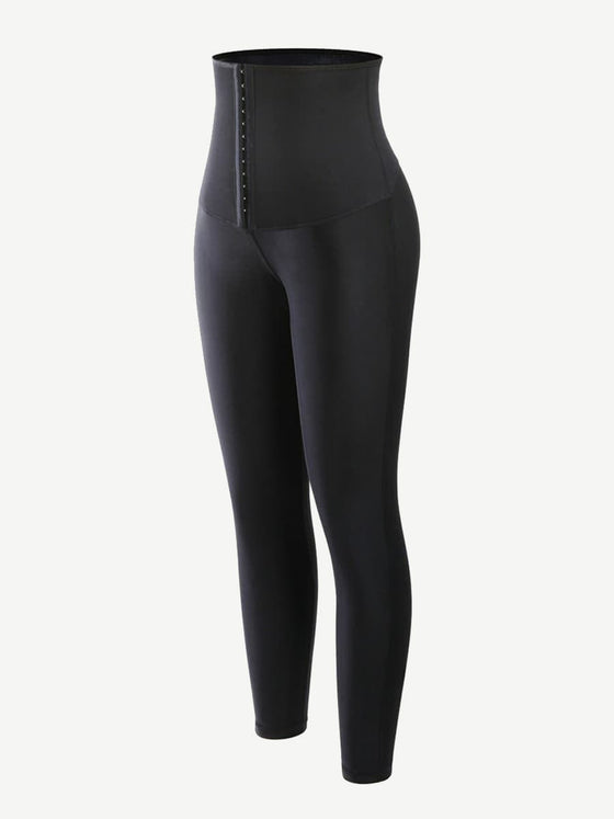 Wholesale Dark Blue Neoprene Leggings Shaper 3 Rows Hooks High Rise