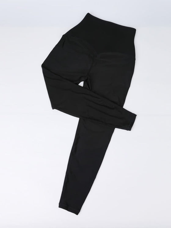 Wholesale Dark Blue Neoprene Leggings Shaper 3 Rows Hooks High Rise