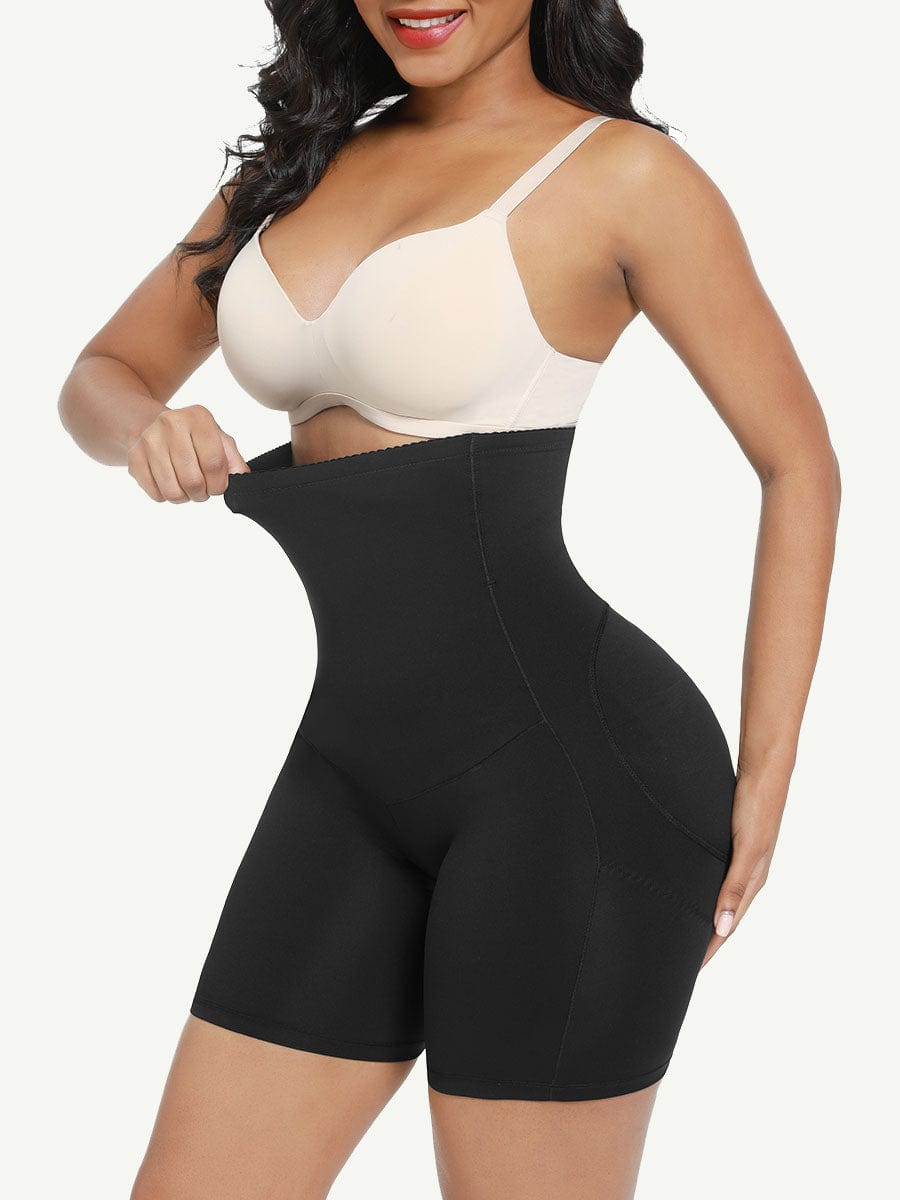 Wholesale High Waisted Slimming Belly Shaper Shorts Butt Lifter With 2 Steel Bones