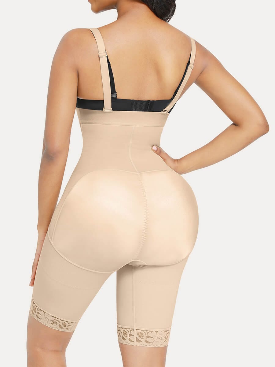 Shapewear For Women Tummy Control Full Body Shaper Butt Lifter Thigh  Slimmer Shorts --- Complexion Size 6xl