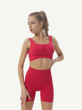 Wholesale Seamless Knitting Short Sleeves Butt Lifter Shorts Yoga Gymwear