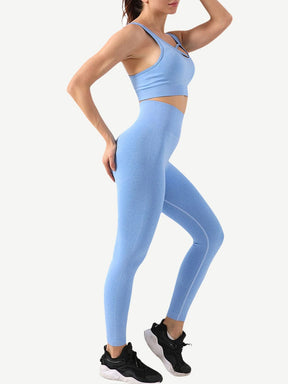 Wholesale Seamless Knitting Yoga Suits Front Corss Design