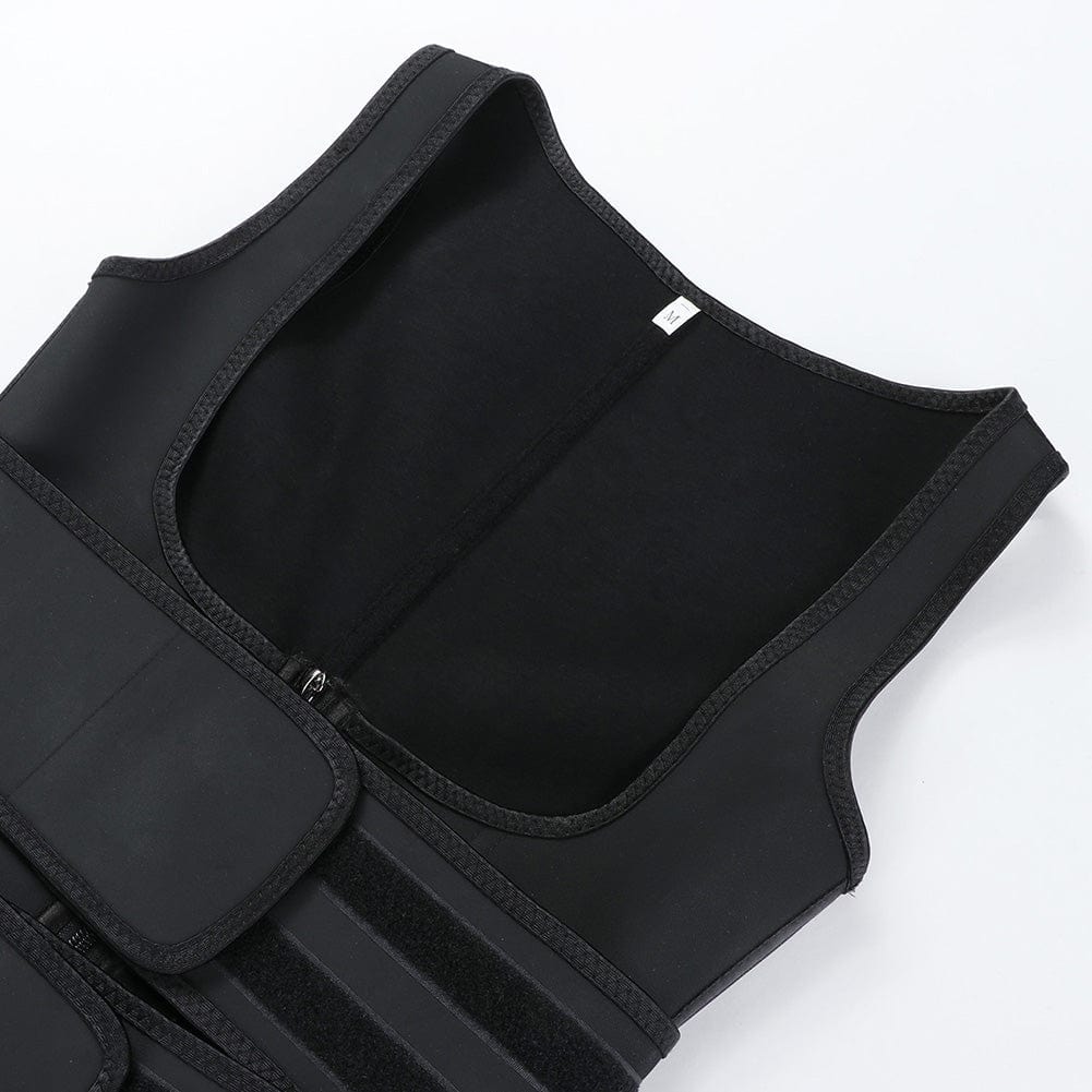 Wholesale Latex Vest Shaper Double Belts With Zipper High-Compression