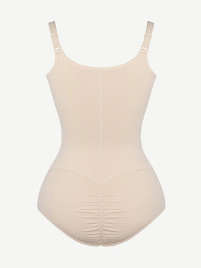 Latex One-Piece Bodysuit For Breast Support Abdominal Control Waist Shape Leg Shape