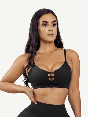 Wholesale Sports Bra With Front Cross Hollow Design