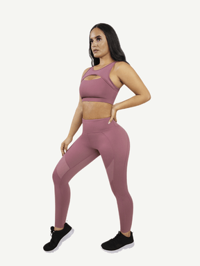 Wholesale Yoga Pants With See-through Tulle Splicing