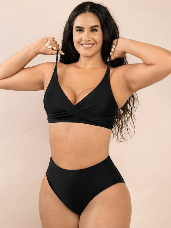 Wholesale Body Shaper One Piece Swimsuit Top Cross Front