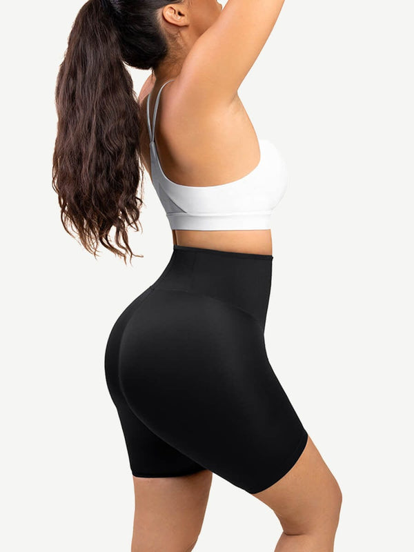 Wholesale Latex Shorts Tummy Control with YKK zipper