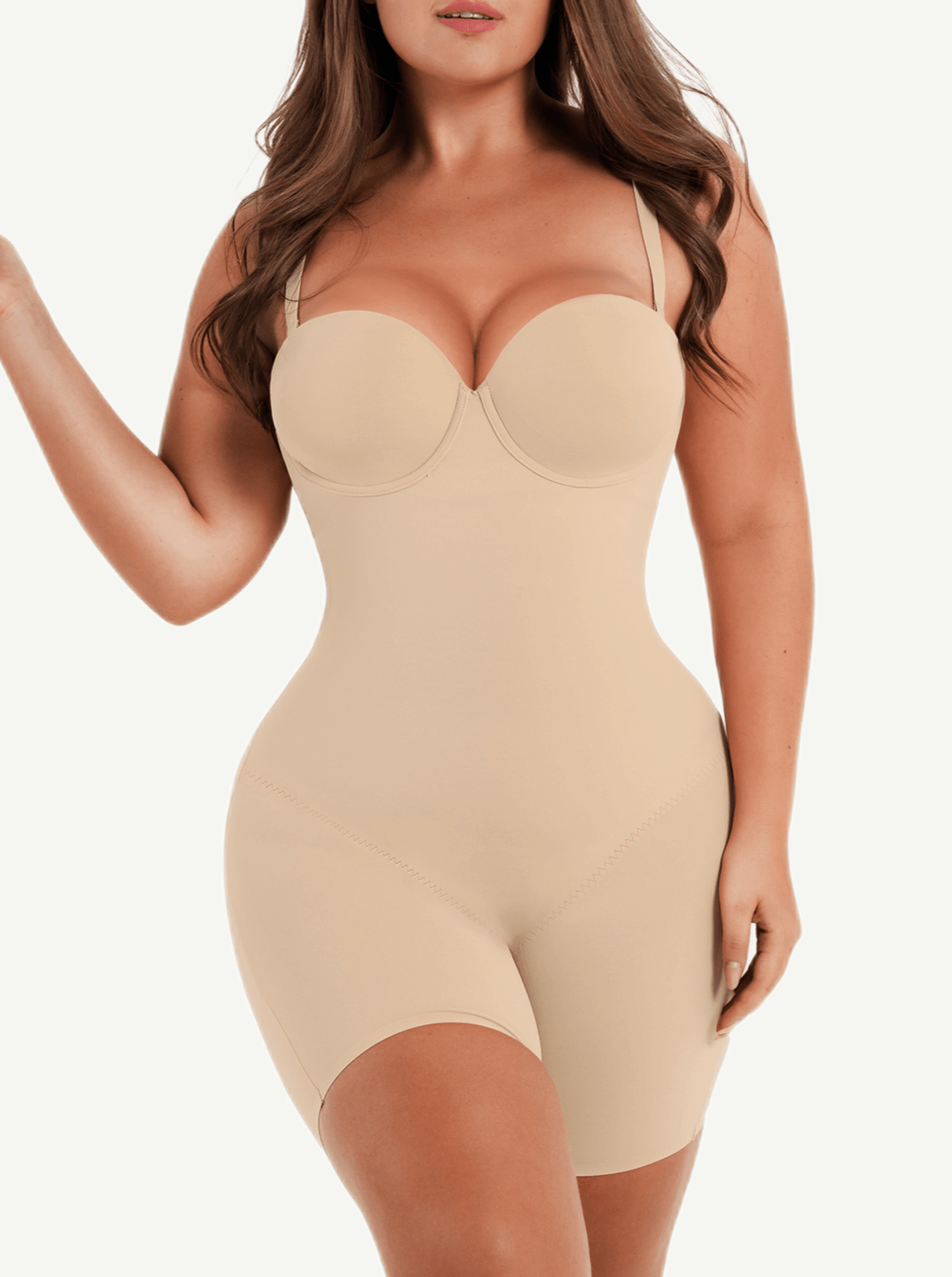 Wholesale Fancy Cupped Mid-Thigh Bodysuit