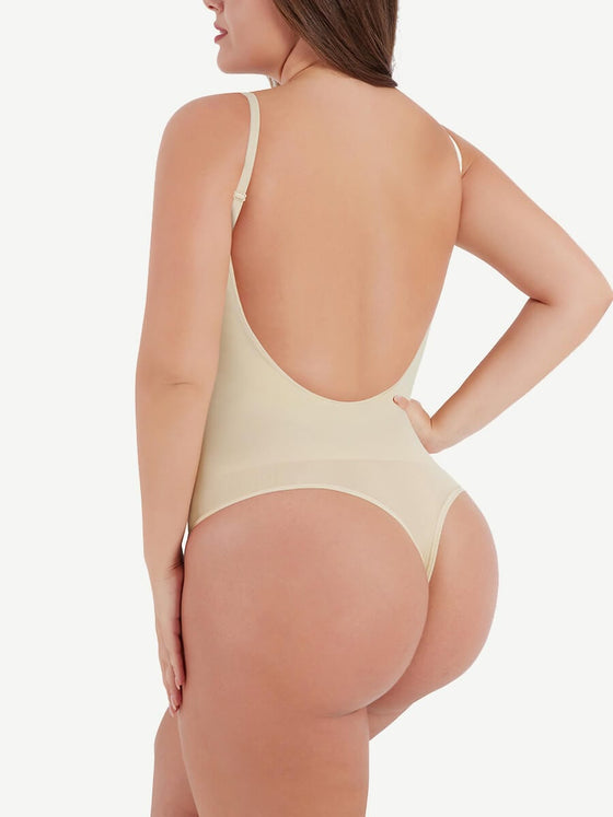 Wholesale Seamless Cover-Breast Open-Back Thong