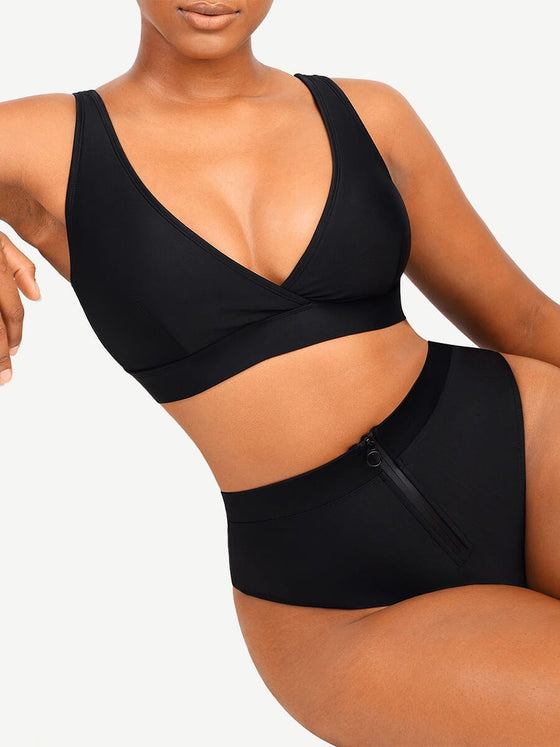Wholesale Surplice Neckline Bikini Top