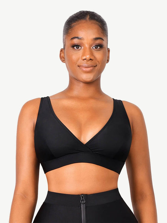 Wholesale Surplice Neckline Bikini Top