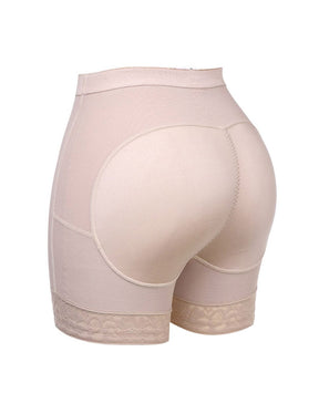 Wholesale Black Large Size Butt Lifter Tummy Control  Lifting Panty Lace Hem