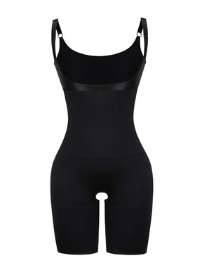 Wholesale Black Open Gusset Seamless Shapewear Bodysuit Hourglass Figure