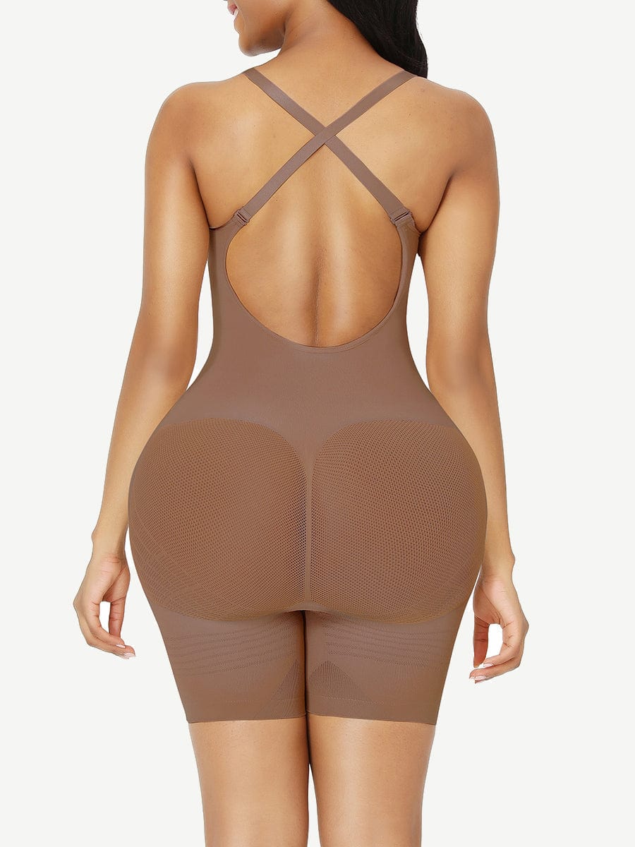 Wholesale Seamless Low Back Happy Butt Full Body Shapewear Mesh Waist Wholesale Seamless Low Back Happy Butt Full Body Shapewear Mesh Waist