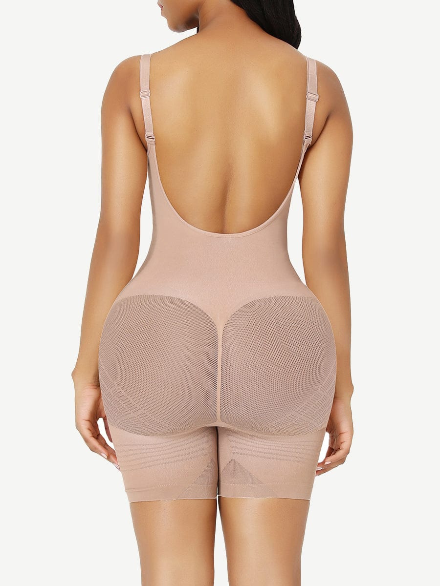 Wholesale Seamless Low Back Happy Butt Full Body Shapewear Mesh Waist Wholesale Seamless Low Back Happy Butt Full Body Shapewear Mesh Waist