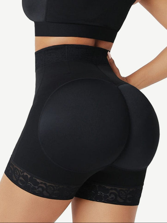 Wholesale Front Zipper Butt Lifter Shorts High Waist Curve-Creating