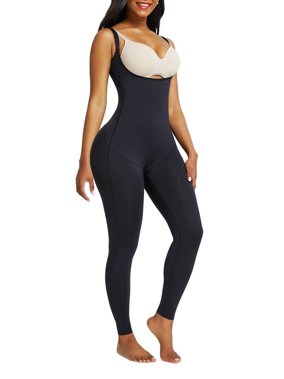 Wholesale Free Cut Design Full Body Shaper Open Bust Adjustable Straps Hourglass Figure