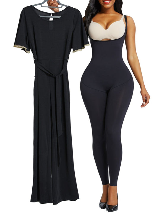 Wholesale Free Cut Design Full Body Shaper Open Bust Adjustable Straps Hourglass Figure