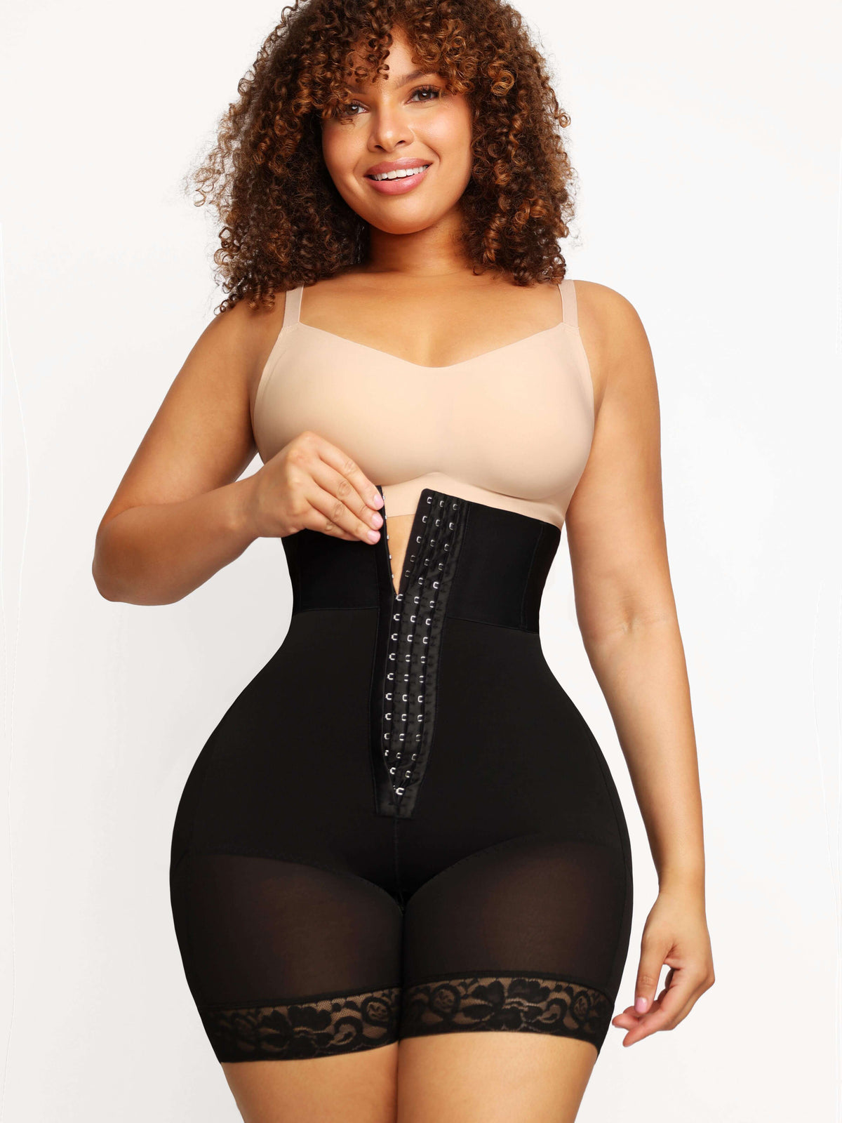 Buy Women Body Shaper High Wasit Tummy Control Thigh Slimmer Shapewear  Shorts Butt Lifter Panties Plus Size Brown M/L at