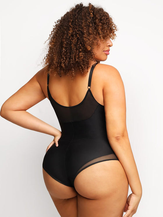 Wholesale Sexy Deep V-Neck Mesh Bodysuit