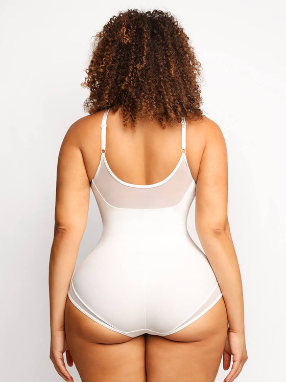 Wholesale Sexy Deep V-Neck Mesh Bodysuit