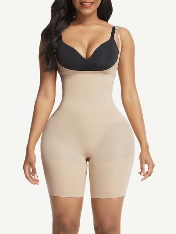 Wholesale 🌿Eco-friendly Seamless Instant Smooth Open-Bust Mid-Thigh Shapewear