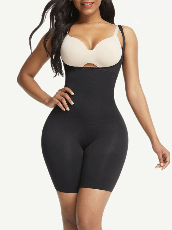 Wholesale 🌿Eco-friendly Seamless Instant Smooth Open-Bust Mid-Thigh Shapewear