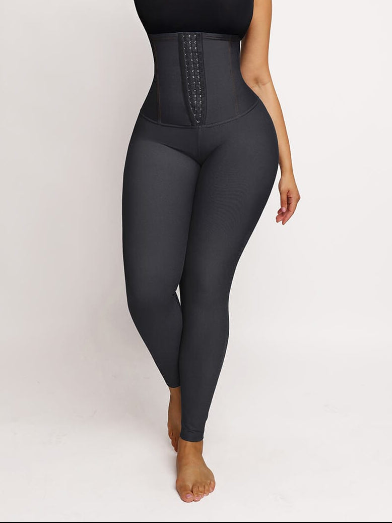 Wholesale High Waisted Three Breasted Belted Tummy Control Denim Trousers