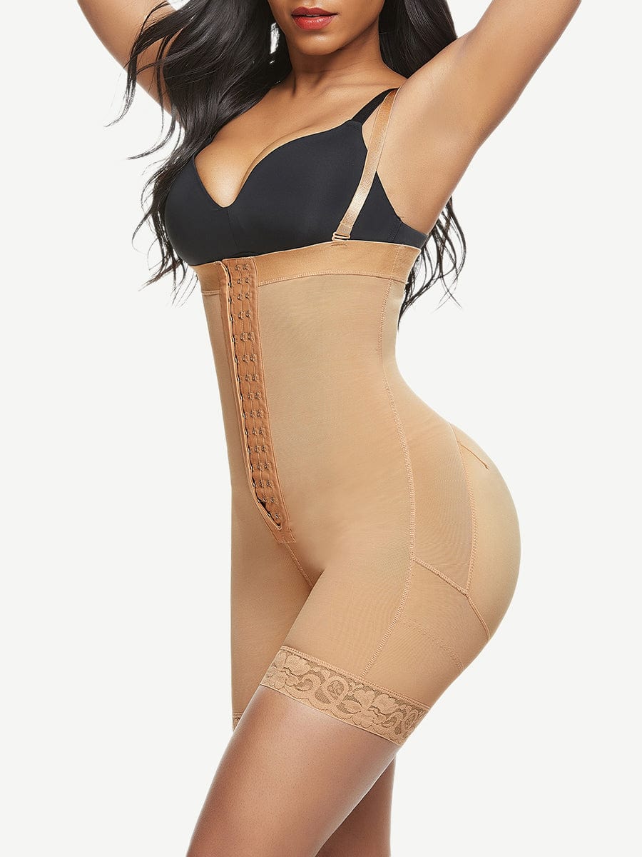 Mulheres Plus Size Alta Compressão Completa Bodyshapers Cinturão Clipe Zip  Bodysuit Vest Tummy Controle Pós Parto Recuperação Slimming Body Shaper S  6XL De $95,12