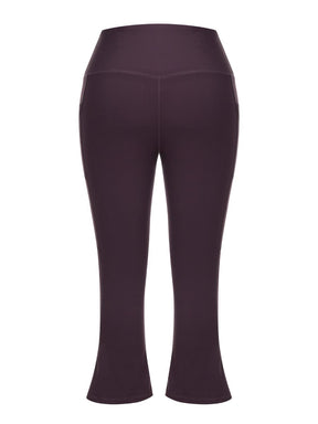 Exquisite Black High Rise Keen-Length Yoga Pants Women's Essentials