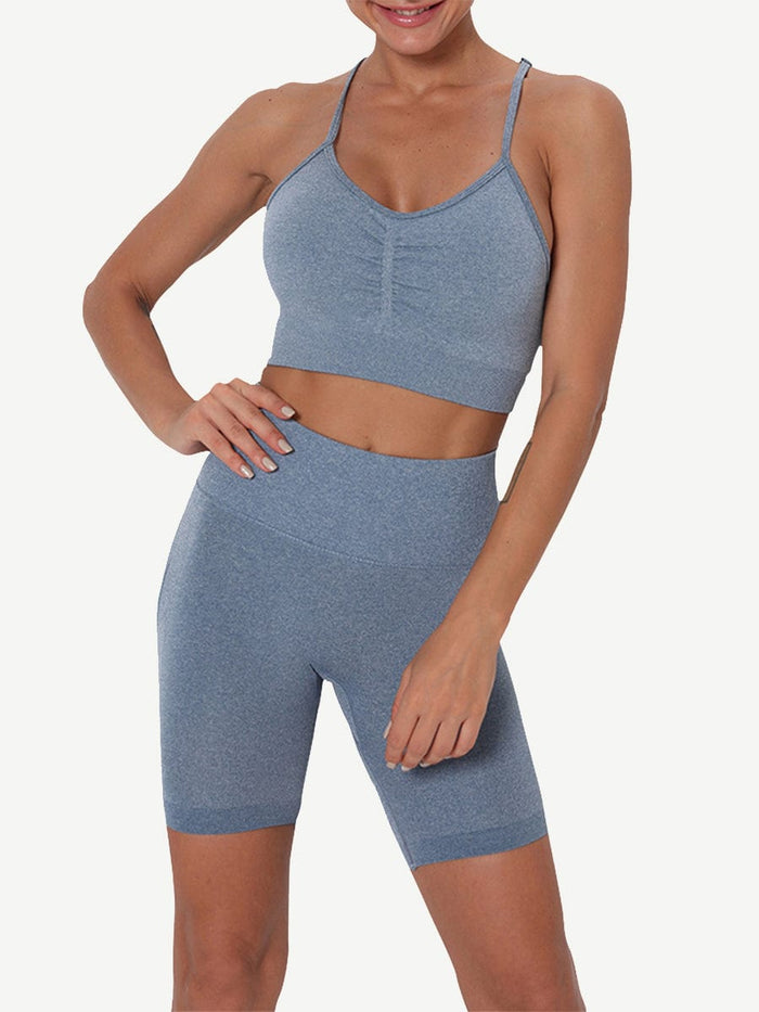 Wholesale Dark Gray Slender Strap Wide Waistband Sports For Female Runner