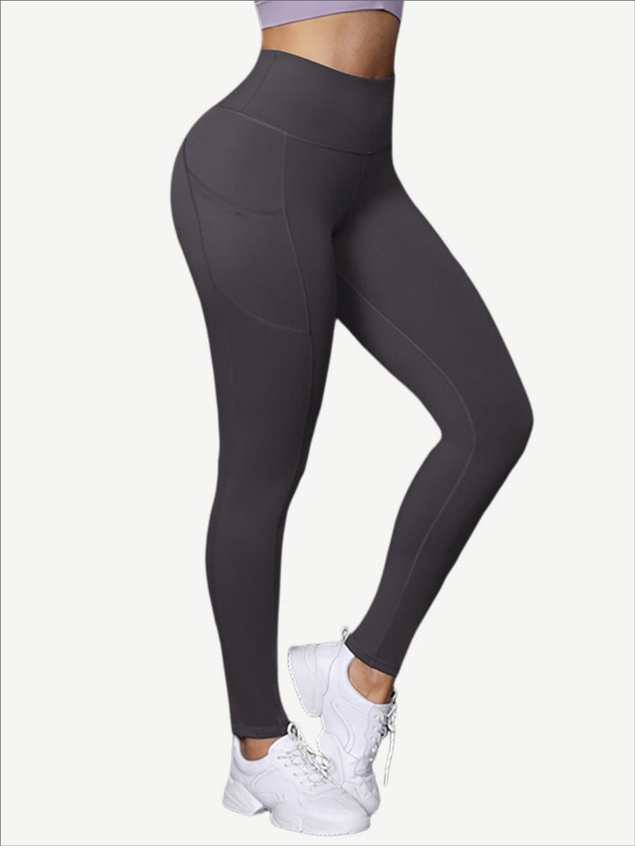 Wholesale Yoga Leggings High Waist Butt Lifter With Pocket High Quality
