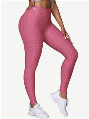 Wholesale Women Solid Color Yoga Leggings Butt Lifter Breathable Soft High Waist Sports Legging
