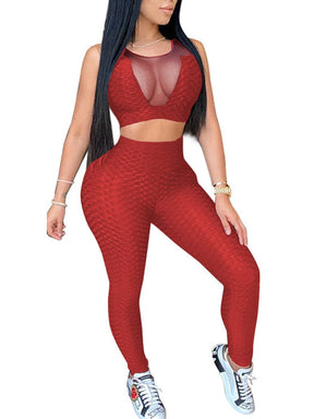 Wholesale Ultra Sexy Women'S Sports Bra And High Waist Leggings 2 Piece Workout Set Yoga Gym Clothing