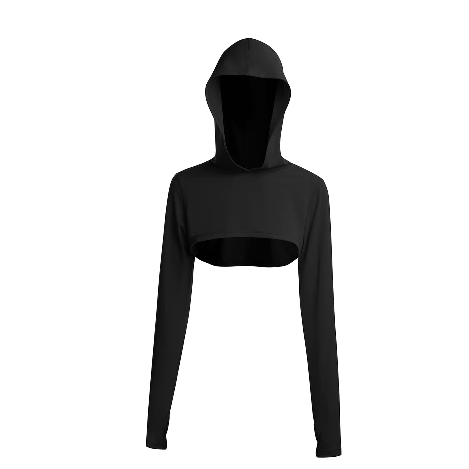 Wholesale Hooded Neck Detachable Cups Crop Top For Runner