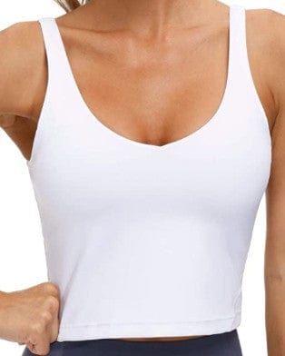 Wholesale U-Back Solid Color Athletic Top Sleeveless Workout Apparel