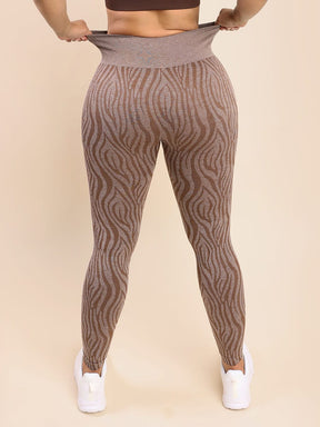 Wholesale Zebra Print High Waist Yoga Leggings