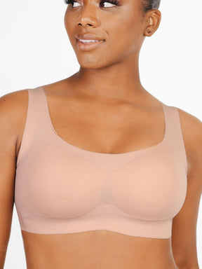 Non-marking and Comfort Bra with Drop Glue Design Supports Gathering Bust