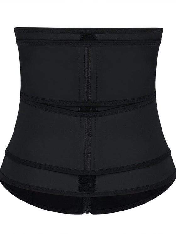 Wholesale Kinetic Black 7 Steel Bones Waist Cincher Double Belts Firm Control