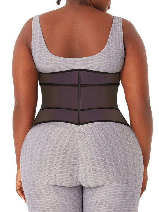 Wholesale Rainbow Reflective Latex Waist Trainer Abdominal Slimmer Private Label Waist Trainer